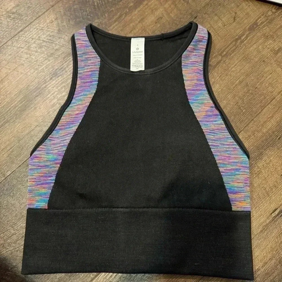 Lululemon Love Revealed Bra Black / Rainbow 4 - Picture 5 of 7
